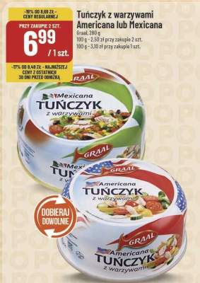 Tuńczyk z warzywami Mexicana Graal promocja w POLOmarket