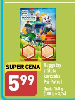 Nuggetsy z fileta kurczaka psi patrol GREEN FOX promocja