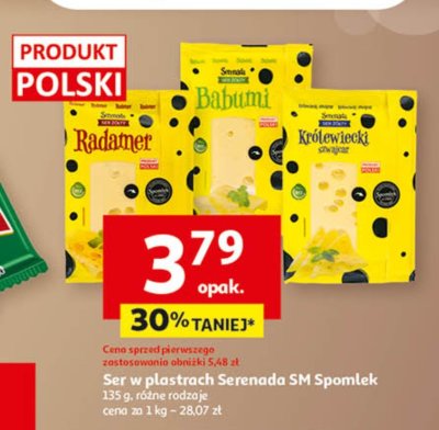 Ser w plastrach Serenada SM Spomlek promocja w Auchan