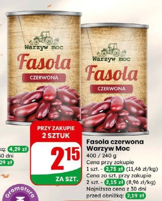 Fasola czerwona  promocja w Dino