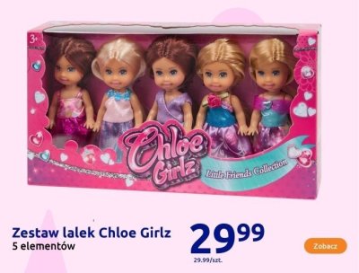 Lalka Zestaw lalek Chloe Girlz Little Friends Collection 5 elementów promocja w Action