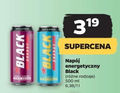 Napój energetyczny no limits fancy cherry Black energy promocja