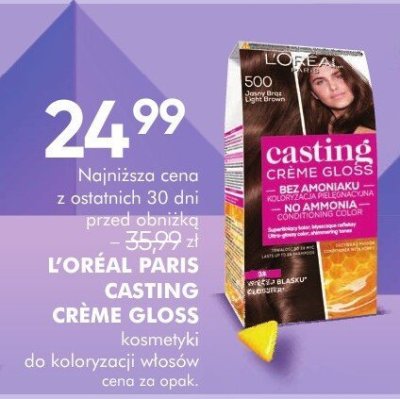 Kosmetyki do koloryzacji włosów L'OREAL PARIS CASTING CREME GLOSS promocja w Super-Pharm