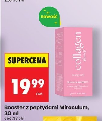 Booster z peptydami Miraculum, 30 ml promocja w Biedronka