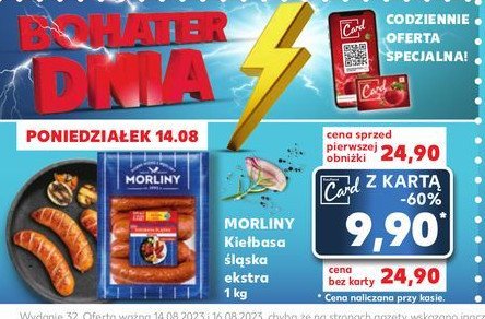 Kie艂basa 艣l膮ska extra Morliny promocja