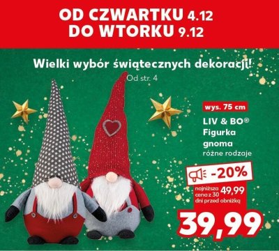 Figurka gnoma LIV & BO promocja w Kaufland