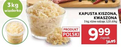 Kapusta kiszona, kwaszona promocja w Stokrotka