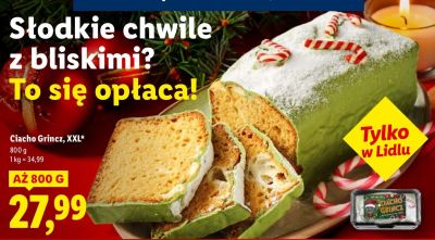 Ciasto Grincz XXL promocja w Lidl