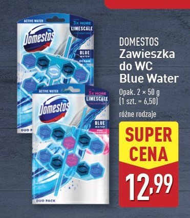 Kostka do wc blue water pink magnolia Domestos promocja