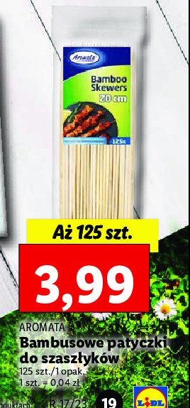 Patyczki do szaszłyków dł. 20 cm Aromata promocja