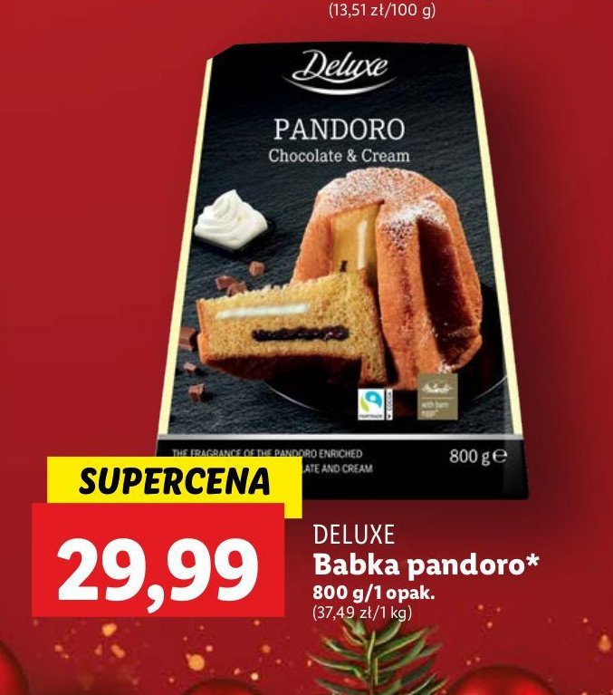 Babka pandoro Deluxe promocja