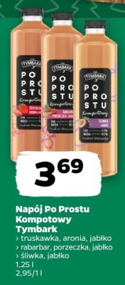 Napój Po Prostu Kompotowy truskawka, aronia, jabłko śliwka, jabłko 1 l promocja w Netto