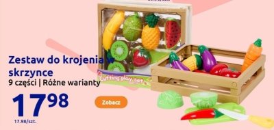 Zabawkowy zestaw do krojenia skrzynce promocja w Action