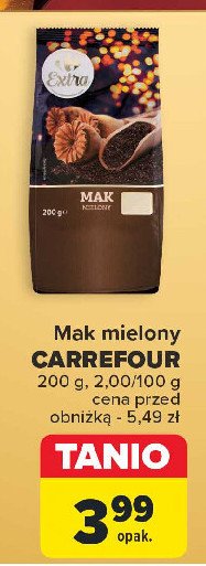 Mak mielony Carrefour extra promocja w Carrefour Market