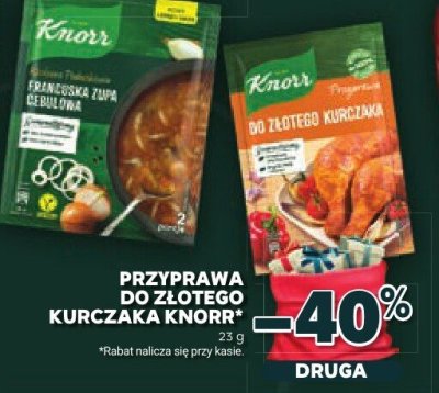 Zupa francuska rozkosze podniebienia Knorr promocja w Stokrotka