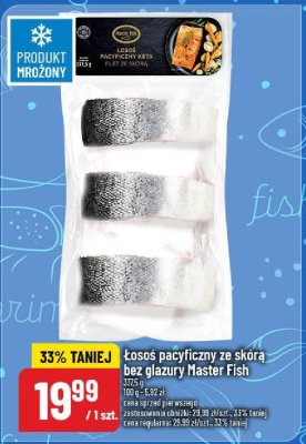 Łosoś pacyficzny ze skórą bez glazury Master Fish promocja w POLOmarket