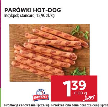 Parówki hot dog Indykpol promocja w Stokrotka