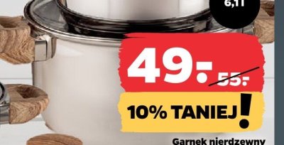 Garnek nierdzewny Silvero 24 cm z pokrywką Florina promocja