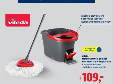Zestaw do mycia podłogi Easy Wring & Clean z mopem promocja w Lidl