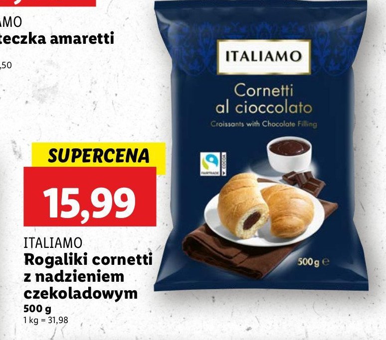 Rogalik z nadzieniem czekoladowym Italiamo promocja