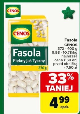 Fasola CENOS Piękny Jaś Tyczny promocja w Carrefour Market