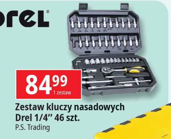 Klucze nasadowe 1/4" Drel promocja