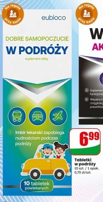 Tabletki w podróży Węgiel aktywny Eubioco promocja w Dino