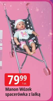 Manon Wózek spacerówka z lalką promocja w Leclerc