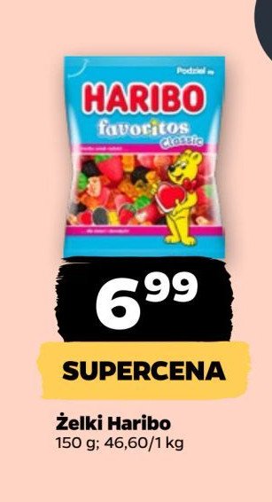 Żelki owocowe Haribo favoritos promocja w Netto