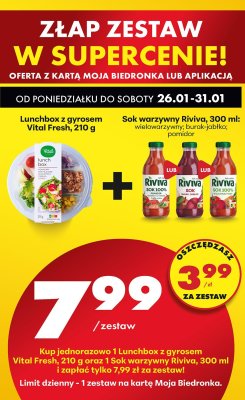Sok warzywny Riviva pomidor promocja w Biedronka