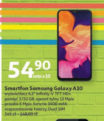 Smartfon a10 Samsung galaxy promocja