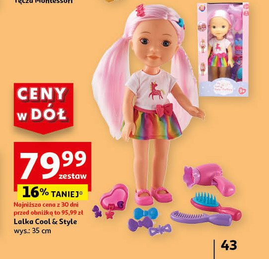 Lalka cool&style 35 cm One two fun promocja