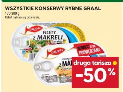 Konserwy rybne Graal wszystkie promocja w Stokrotka