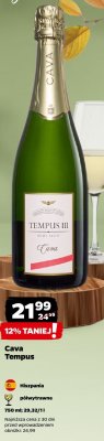 Wino musujące Cava Tempus promocja w Netto