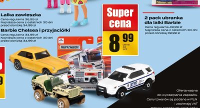 Lalka zawieszka Barbie Chelsea i przyjacióki promocja w Supeco