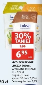 Mydło w płynie jasmine & vanilla Luksja creamy & soft promocja