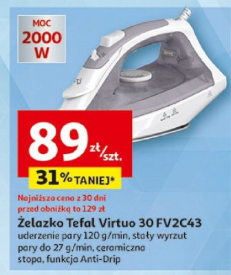 Żelazko Virtuo 30 FV 2C43 promocja w Auchan