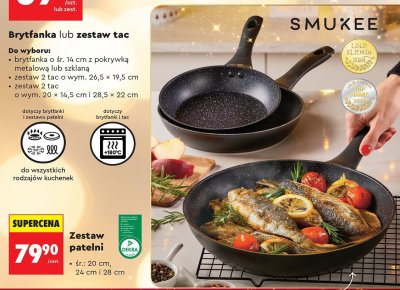 Zestaw patelni SMUKEE promocja w Biedronka