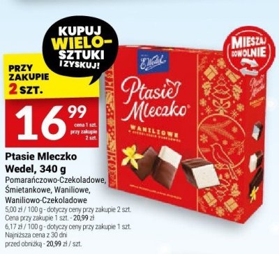 Ptasie Mleczko Wedel, 340 g promocja w Twój Market