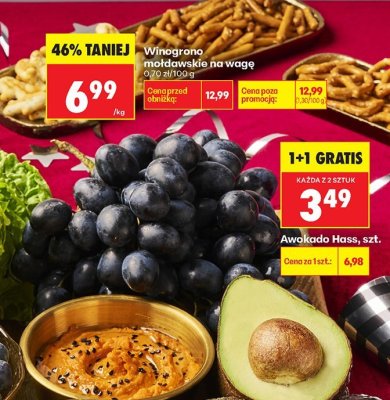 Winogrono mołdawskie na wagę promocja w Biedronka