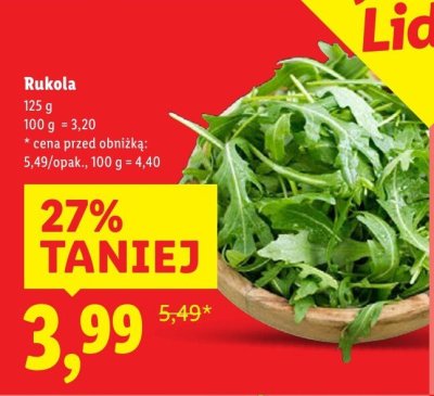 Rukola Lidl promocja w Lidl