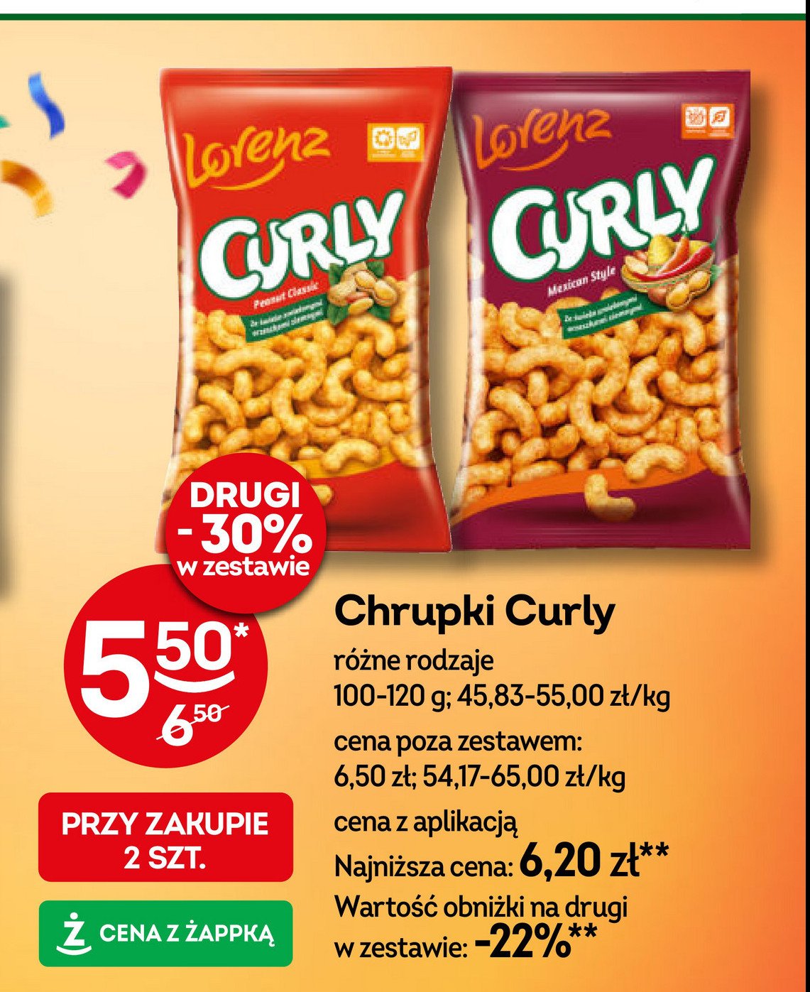 Chrupki mexican style Lorenz curly promocja w Żabka