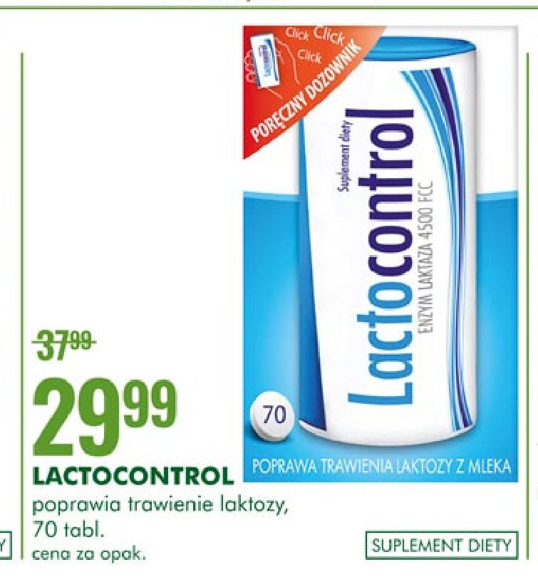 Enzym w tabletkach Lactocontrol promocja