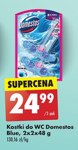 Kostka do wc blue water pink magnolia Domestos power5+ promocja