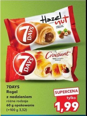 Croissant z nadzieniem o smaku orzech贸w laskowych 7 days promocja