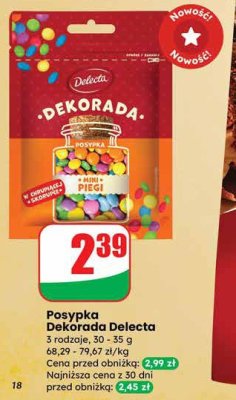 Posypka Dekorada 3 rodzaje promocja w Dino