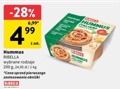 Hummus wybrane rodzaje promocja w Intermarche
