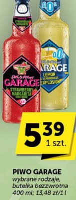 Piwo Garage wybrane rodzaje 400 ml promocja w Groszek
