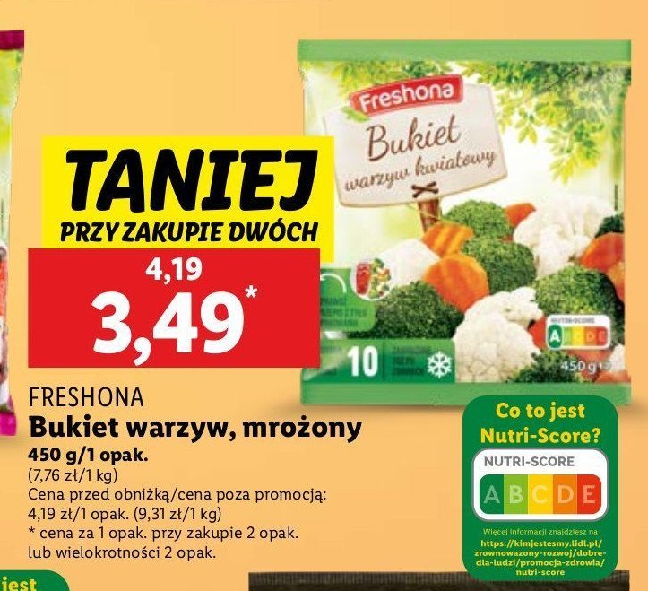 Bukiet warzyw kwiatowy Freshona promocja