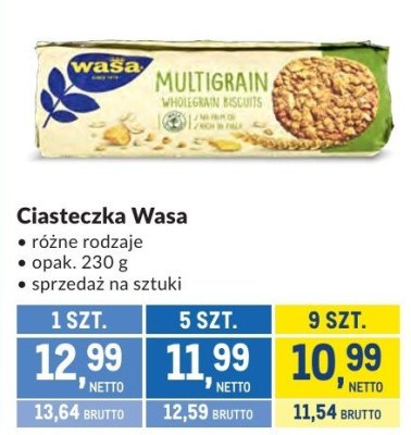 Ciasteczka Wasa multigrain promocja w Makro